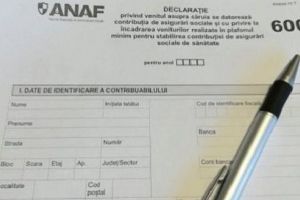 Anunţ important despre Formularul 600