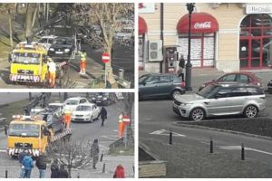 FOTO ȘTIREA TA: Ridicarea maşinilor parcate neregulamentar în Alba Iulia. Cetăţean: De ce regula nu se aplică pentru toţi şi se fac diferenţe?