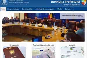 Site-ul Prefecturii are un nou format, standard, şi preia automat atenţionările meteo