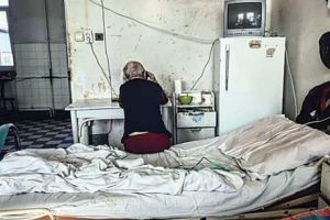 Imagine dintr-un spital în care sunt internaţi bolnavi de TBC