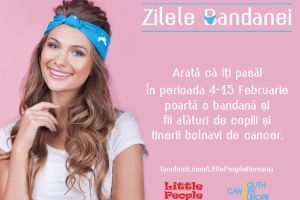 Poarta o bandana si fii alaturi de copiii care lupta cu cancerul. Campanie de strangere de fonduri 