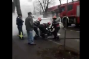 VIDEO: Autoturism in flacari pe Calea Galati