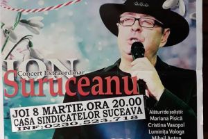 Ion Suruceanu va susţine un concert extraordinar de Ziua Femeii, la Suceava