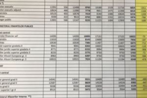 Cine sunt bugetarii care pierd la salariu în 2018 - grila guvernului (facsimil)