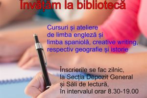 Biblioteca Judeţeană „Alexandru şi Aristia Aman” dă startul înscrierilor în cadrul proiectului „Învăţăm la bibliotecă”