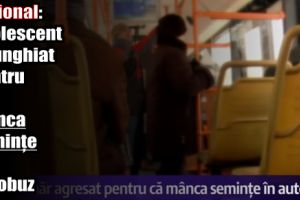 Naţional: Adolescent înjunghiat pentru că mânca seminţe în autobuz