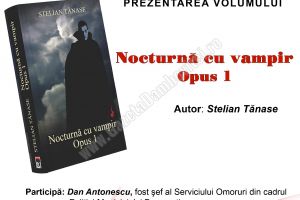 Stelian Tănase vine la Târgovişte să lanseze thriller-ul Nocturnă cu vampir opus 1