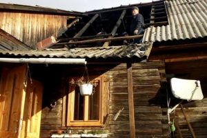 Incendiu în localitatea Sândominic