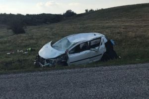 Accident pe DN 1B, la Loloiasca. O masina a iesit in decor