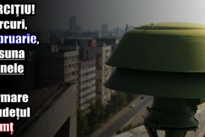 EXERCIŢIU! – Miercuri, 7 februarie, vor suna sirenele de alarmare în judeţul Neamţ