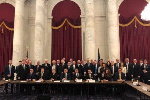 FOTO. Senatorul sătmărean Gabriel Leş, întâlnire cu membrii Senatului american la Washington