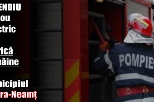 Incendiu tablou electric la o fabrică de pâine din municipiul Piatra-Neamţ