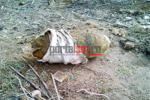 FOTO. Bombă lângă benzinăria Mol din Satu Mare. Zona, izolată