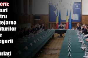 Guvern: Măsuri pentru protejarea veniturilor unor categorii de salariaţi