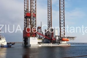 Imagini spectaculoase cu platforma GSP Saturn. Vezi unde se afla. Gigantica instalatie a facut senzatie acum cateva zile la Istanbul