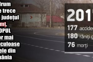 Un drum care trece prin Neamţ, în topul celor mai periculoase şosele din România