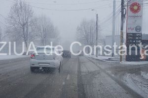 Cum se circula la aceasta ora pe durmurile din judetul Constanta.  DRDP actioneaza cu 121 de autoutilaje 