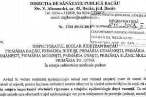 Cursurile încep cu un triaj epidemiologic riguros