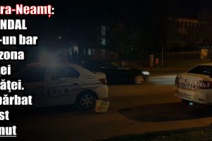 Piatra-Neamţ: Scandal într-un bar din zona pieţei Mărăţei. Un bărbat a fost reţinut