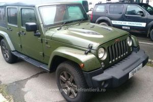 Furat din Marea Britanie, un Jeep Wrangler în valoare de 40.000 euro a fost găsit la frontiera Borş (FOTO)