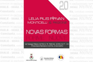 Alaturi de Alessandro Monticelli si Claudio Pagone: Constanteanca Lelia Rus Pirvan prezinta Novas Formas“ la Castel di Sangro, in Italia