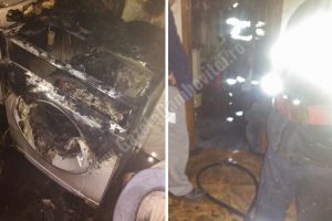 Incendiu în ANL-urile de la Aninoasa! Nu s-a impus evacuarea blocului