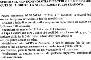 8 cazuri de gripa in Prahova! Vezi aici raportul Directiei de Sanatate Publica