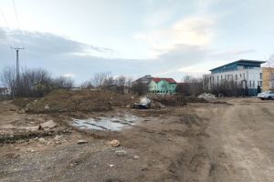 Cum a fost lasat peste iarna cel mai nefericit santier din Timisoara, cel de pe strada Edgar Quinet