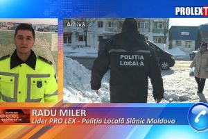 Protest al poliţiştilor locali în Slănic Moldova