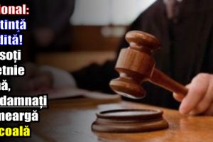 Naţional: Sentinţă inedită – Doi soţi de etnie romă, condamnaţi să meargă la şcoală