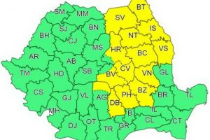 ATENȚIONARE METEO COD: GALBEN