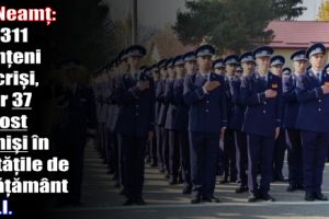 IPJ Neamţ: Din 311 nemţeni înscrişi, doar 37 au fost admişi în unităţile de învăţământ M.A.I.