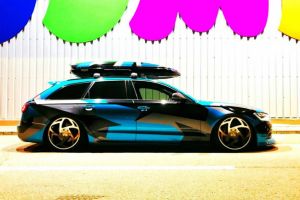 Un ploiestean si-a transformat masina intr-o opera de arta. Alexandru Razvan are cel mai frumos Audi A6 din Prahova!