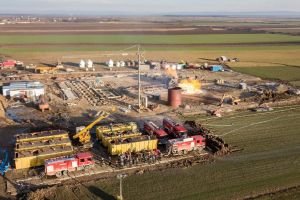 Canadienii construiesc altă sondă la Moftin. Puţul în flăcări, închis definitiv