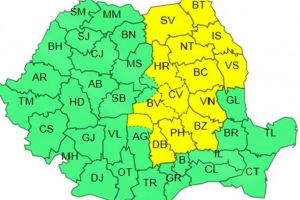 Judeţul Suceava, sub atenţionare de cod galben de ninsori şi viscol