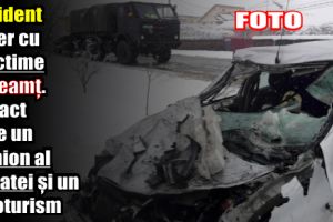 Accident rutier cu două victime în Neamţ. Impact între un camion al armatei şi un autoturism