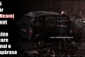 Unui tânăr din Neamţ i-a luat foc maşina pe care tocmai o cumpărase