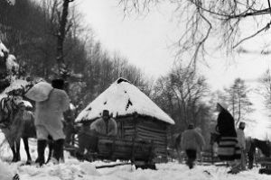 De colectie: Imagine din timpul filmarilor la pelicula Pintea