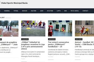 CSM Bacău are de astăzi un nou website