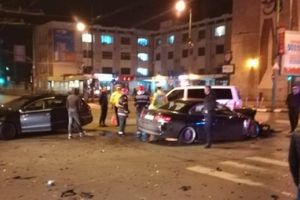Accident provocat de un sofer care s-a urcat baut la volan, in fata Garii de Nord din Timisoara
