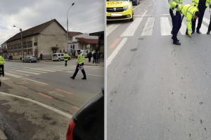 FOTO – Accidentul de pe Semaforului. Șoferul se apără: Cei doi copii nu erau pe trecere