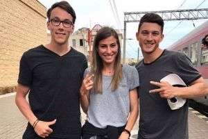 Cristina Bujin si Cristi Boboc, de la CS Farul Constanta, concureaza la Campionatul Balcanic