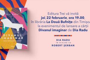 Lansare de carte la Timisoara – ”Divanul imaginar” de Dia Radu