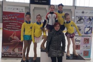 Aur şi argint pentru patinatoarele Coronei la concursul internaţional Olympic Hopes