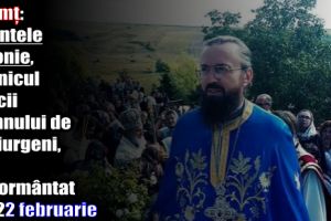 Neamţ: Părintele Antonie, ucenicul Maicii Domnului de la Giurgeni, va fi înmormântat joi, 22 februarie