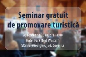 Seminar gratuit de promovare turistică, în Sfântu Gheorghe