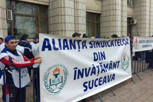 Profesorii încep protestele şi pichetează miercuri şi joi Ministerul Muncii