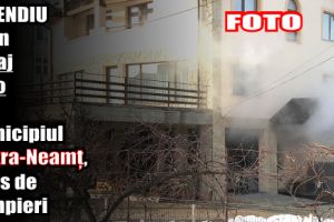 Incendiu la un garaj auto din municipiul Piatra-Neamţ