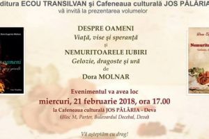 Dublă lansare de carte la Cafeneaua „Jos pălăria”