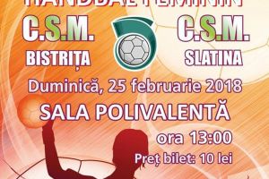 CSM Bistriţa – CSM Slatina, duminică la Polivalentă